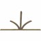 Ekena Millwork Richland Rough Sawn Timber Gable Bracket, Douglas Fir, 108"W x 68"H x 2"D x 4"F, 15/12 Pitch GBW108X68X0204RIC00RDF - alternate 5